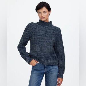 Madewell Marled Cotton Mockneck Sweater Cottagecore
